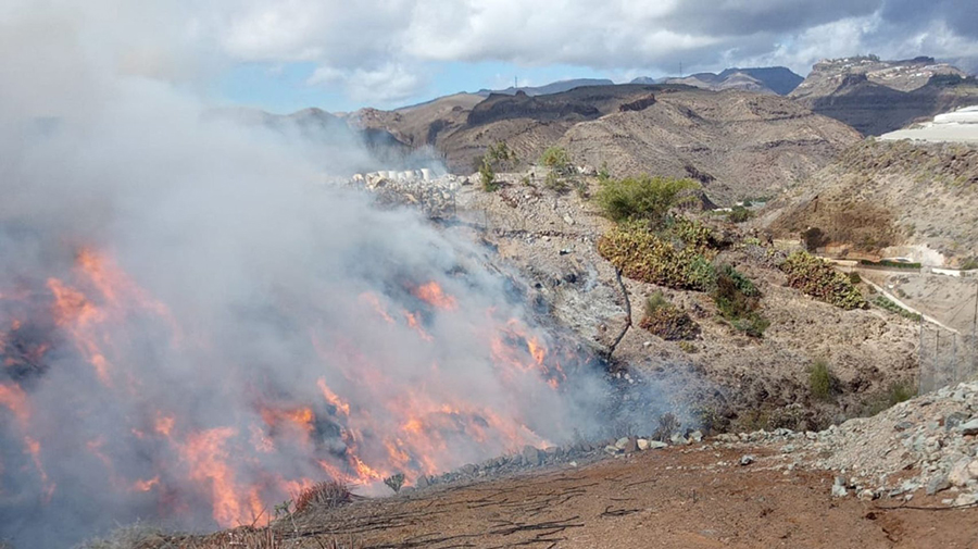 Brand in San Bartolomé de Tirajana na mislukking bij gecontroleerde verbranding